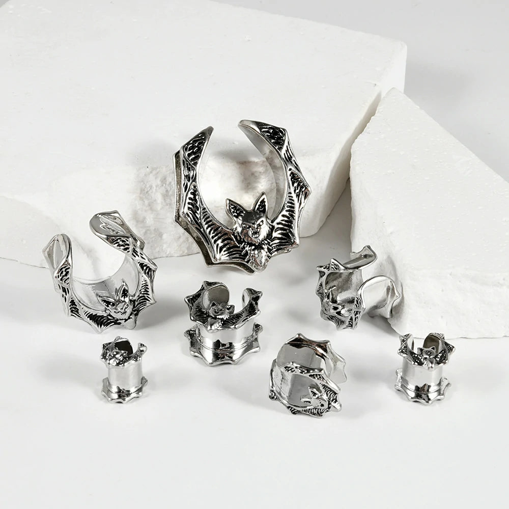 Screw Back Stainless Steel Ear Tunnel and Plug Gauges for Earrings
