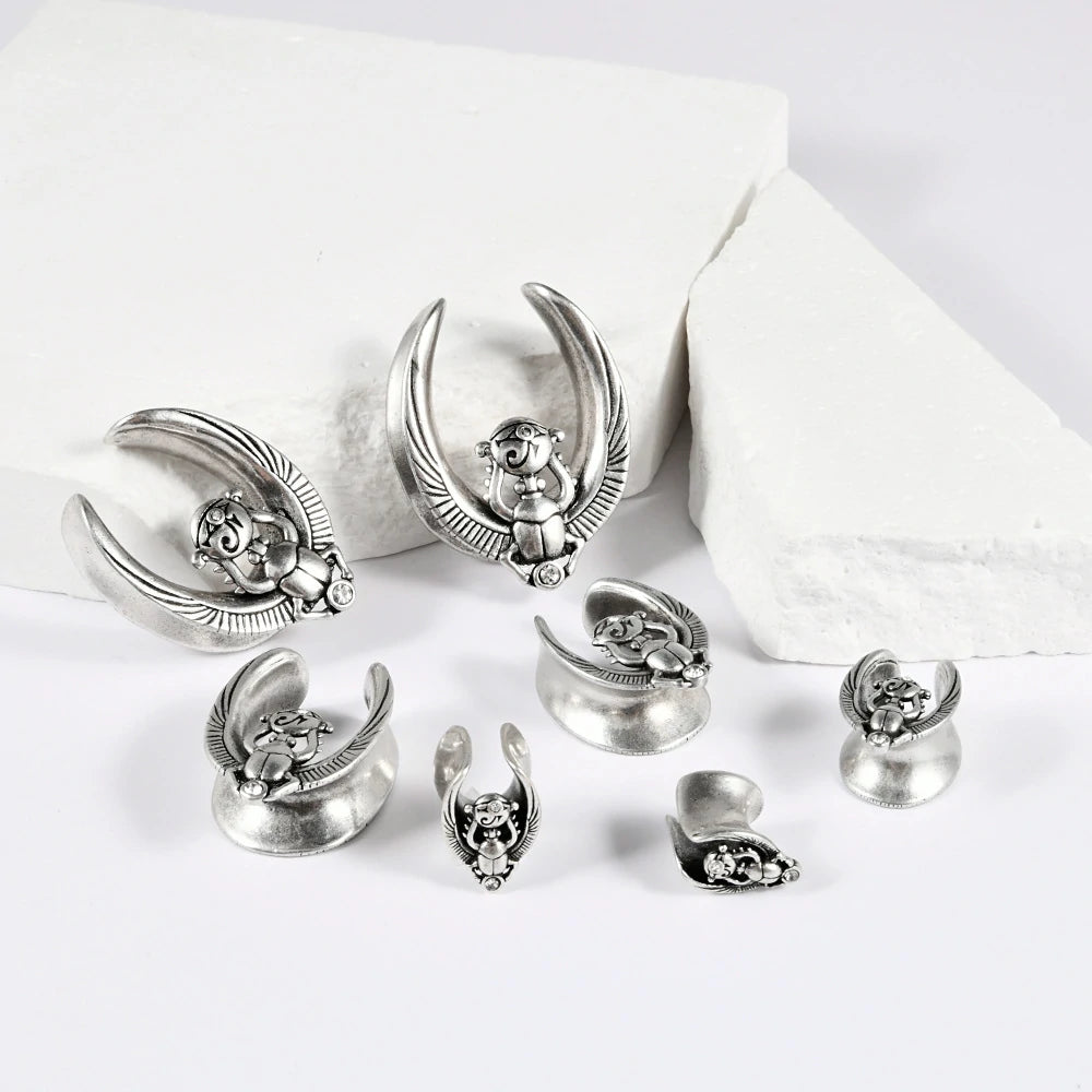 Screw Back Stainless Steel Ear Tunnel and Plug Gauges for Earrings