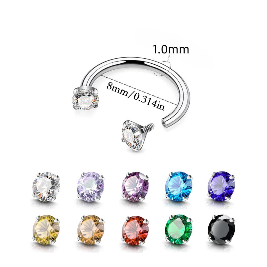Surgical-Steel-Double-Stud-Nose-Ring-18G-Internally-Threaded-Cubic-Zirconia_8mm