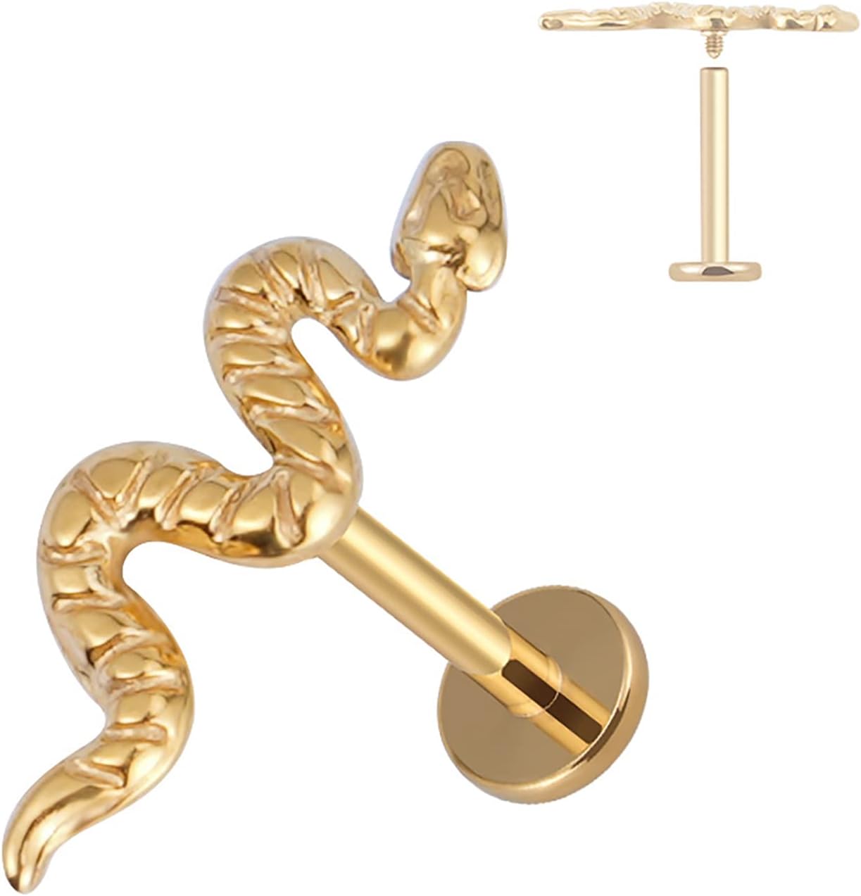 ASTM F136 Titanium Cartilage Flat Back Earring Stud - QIAO CrystalQIAO CrystalQIAO Crystal