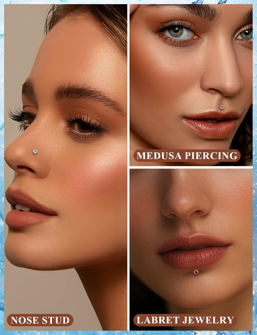 Astm F136 Titanium Threadless Flat Back Earrings Nose Studs Tragus Helix Conch Cartilage - QIAO CrystalQIAO CrystalQIAO Crystal