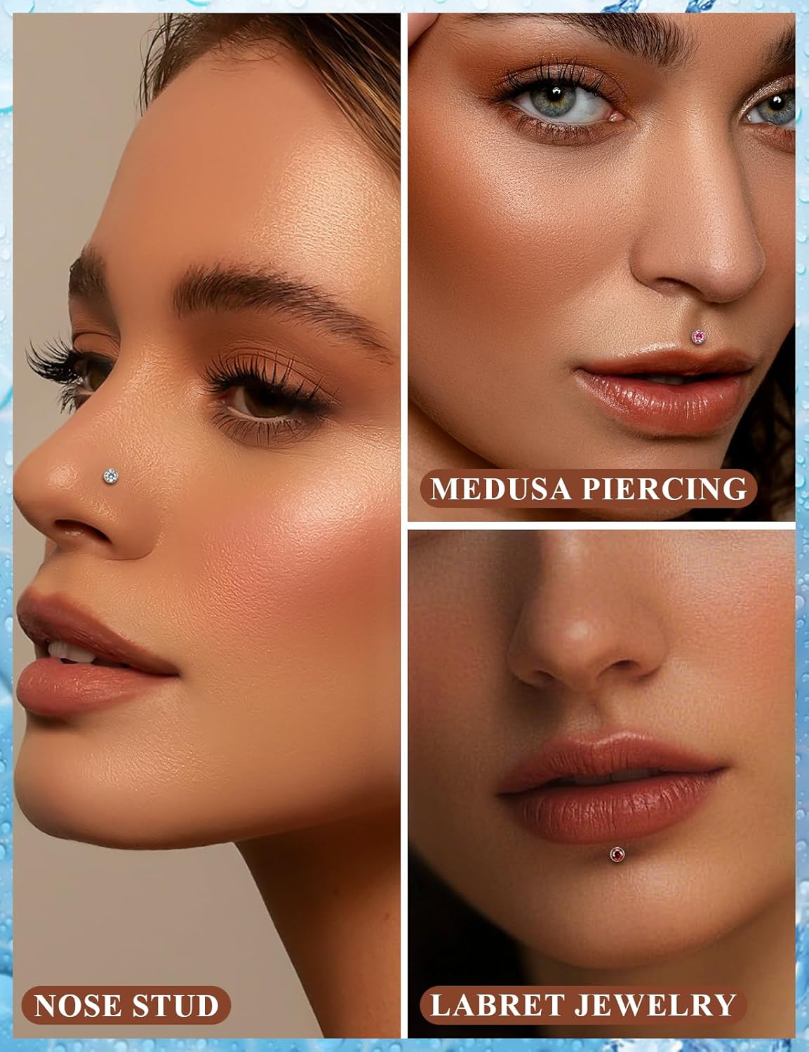 Astm F136 Titanium Threadless Flat Back Earrings Nose Studs Tragus Helix Conch Cartilage - QIAO CrystalQIAO CrystalQIAO Crystal