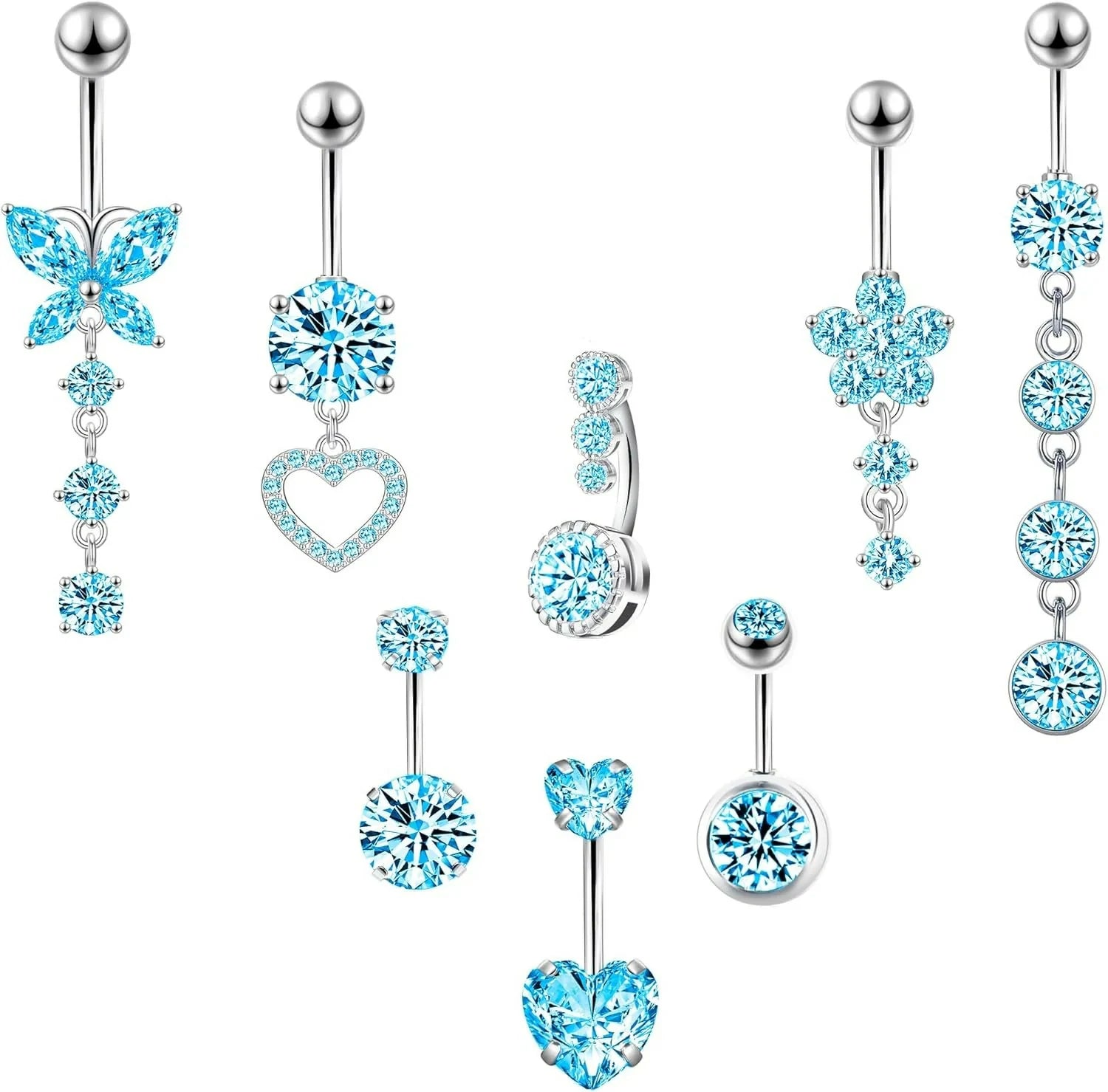 14G Belly Button Piercing Cute Navel Ring Belly Piercing Jewelry