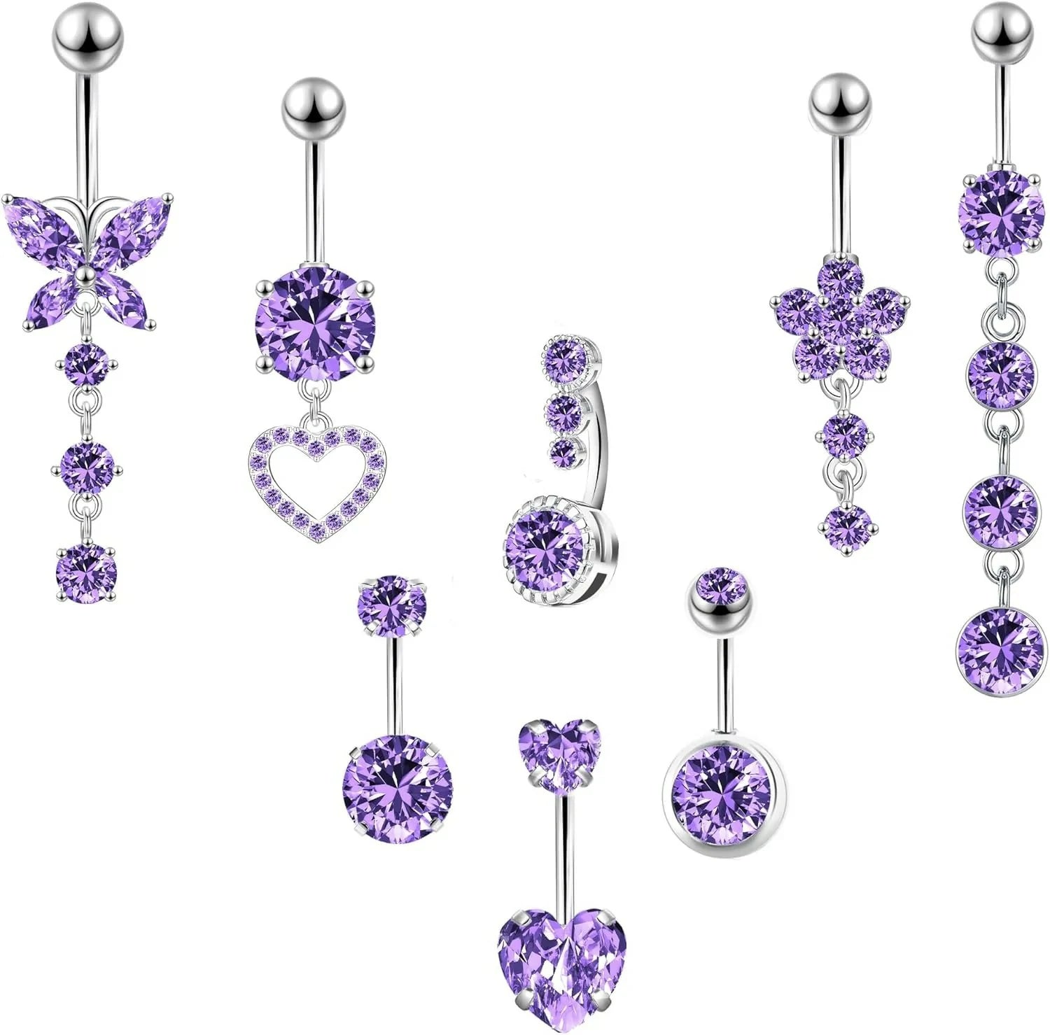 14G Belly Button Piercing Cute Navel Ring Belly Piercing Jewelry