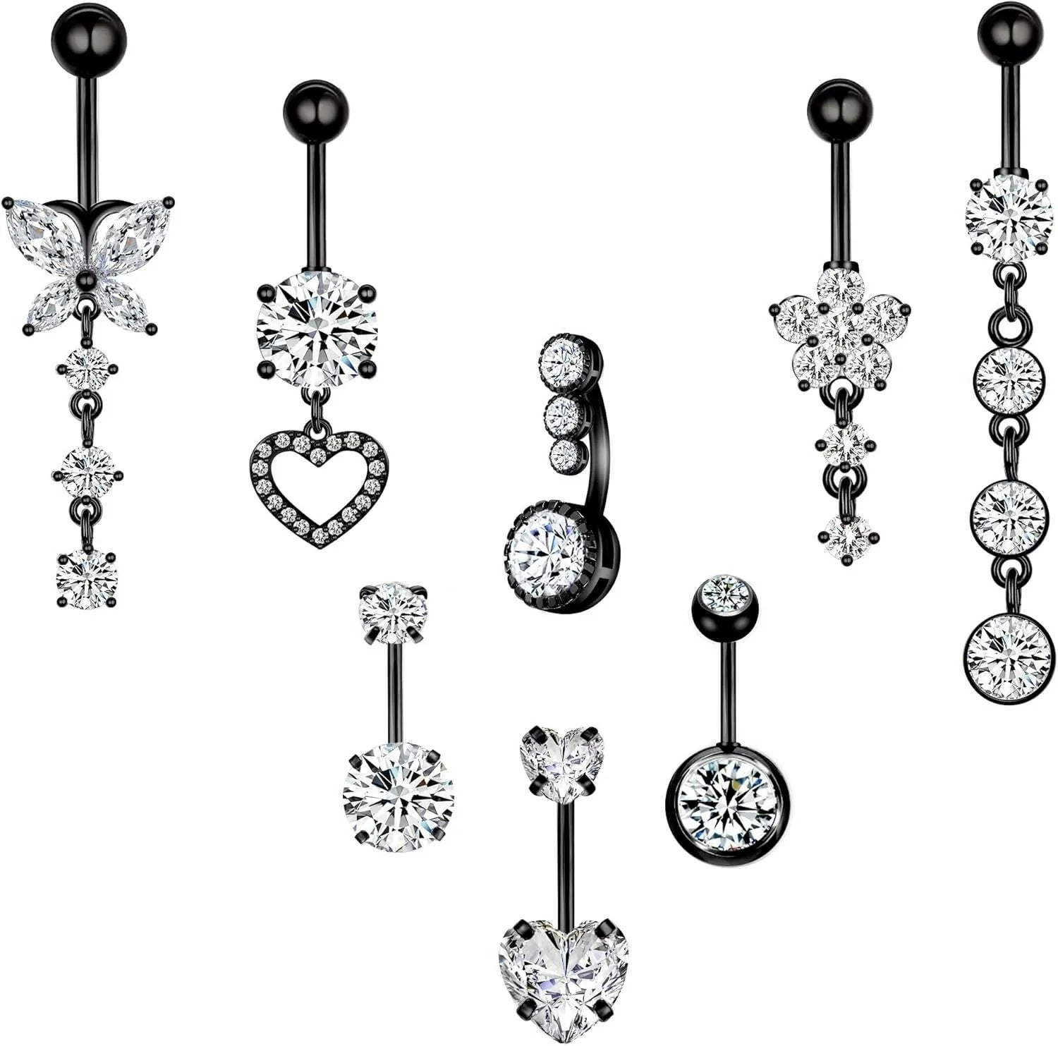 14G Belly Button Piercing Cute Navel Ring Belly Piercing Jewelry