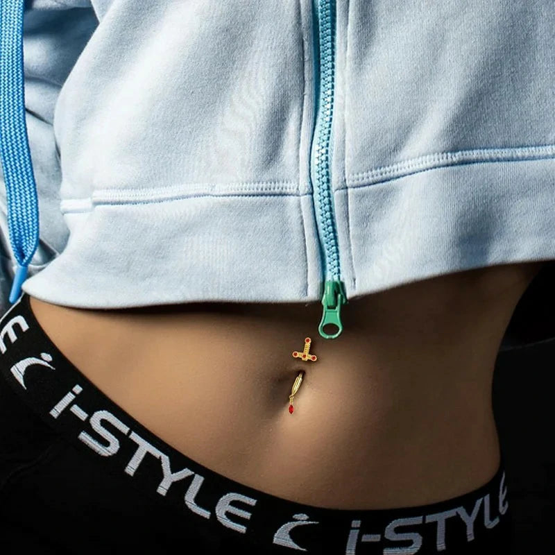 316L Stainless Steel Belly Button Piercing 10mm Navel Piercing Jewelry