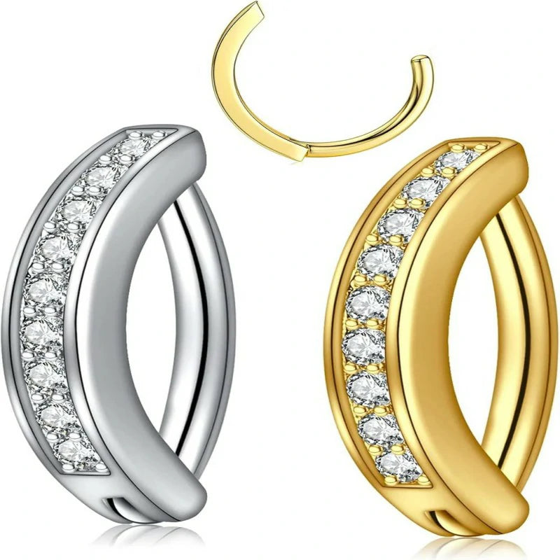 Belly Button Rings Short Bar for Women Stainless Steel Belly Ring Navel Piercing