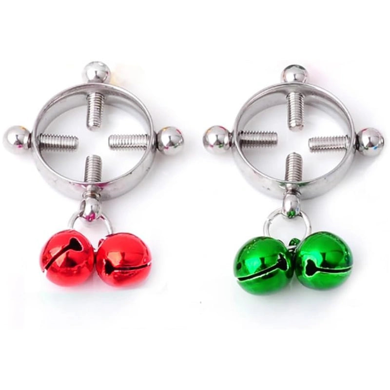 christmas-double-colors-jingle-bell-fake-nipple-rings-for-women-stainless-steel-round-non-piercing-dangle-nipplerings-nipple-shield-xmas-fake-nipple-piercing-jewelry-2pcs