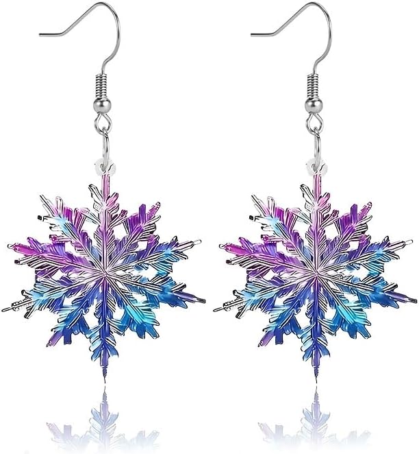 Christmas Earrings for Women Cute Funny Acrylic Christmas Santa Claus Tree Cat Dinosaur Earrings Xmas New Year Party Holiday Earring - 我的商店我的商店我的商店