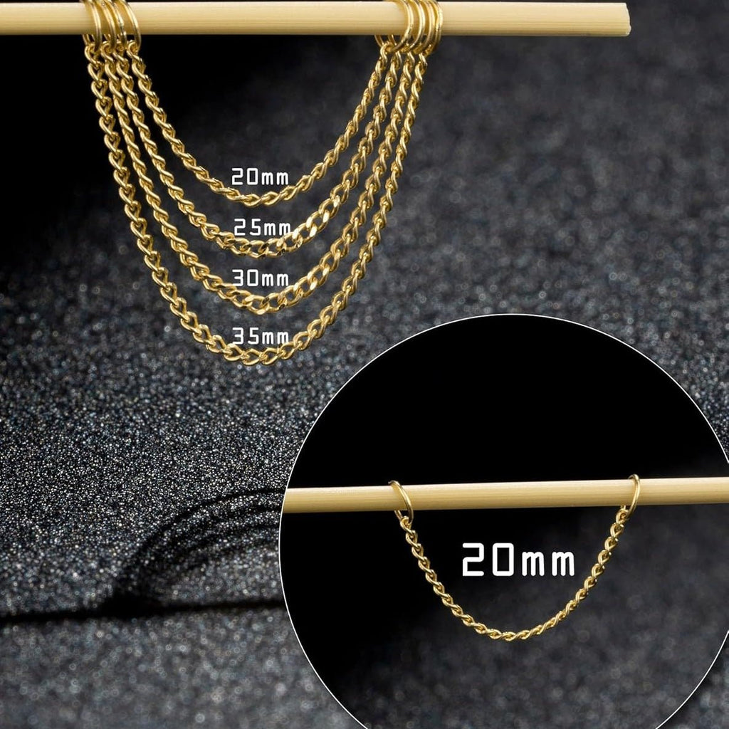 Convertible Dangle Chain for Double Piercings Drop Dangle Earrings - QIAO CrystalQIAO CrystalQIAO Crystal