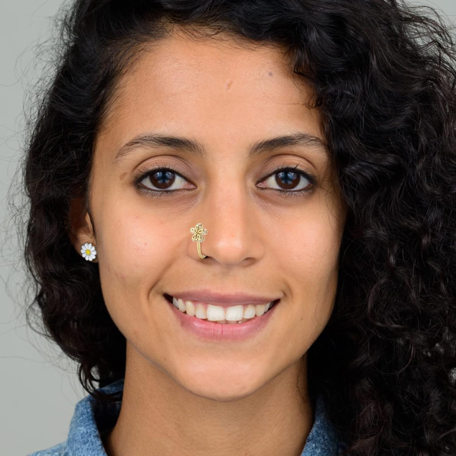 CrazyPiercing Fake Nose Ring CZ African Nose Cuffs Gold/Silver/Rose Gold Faux Septum Nose Rings Clip on Nose Jewelry for Woman Non Pierced Jewelry - QIAO CrystalQIAO CrystalQIAO Crystal