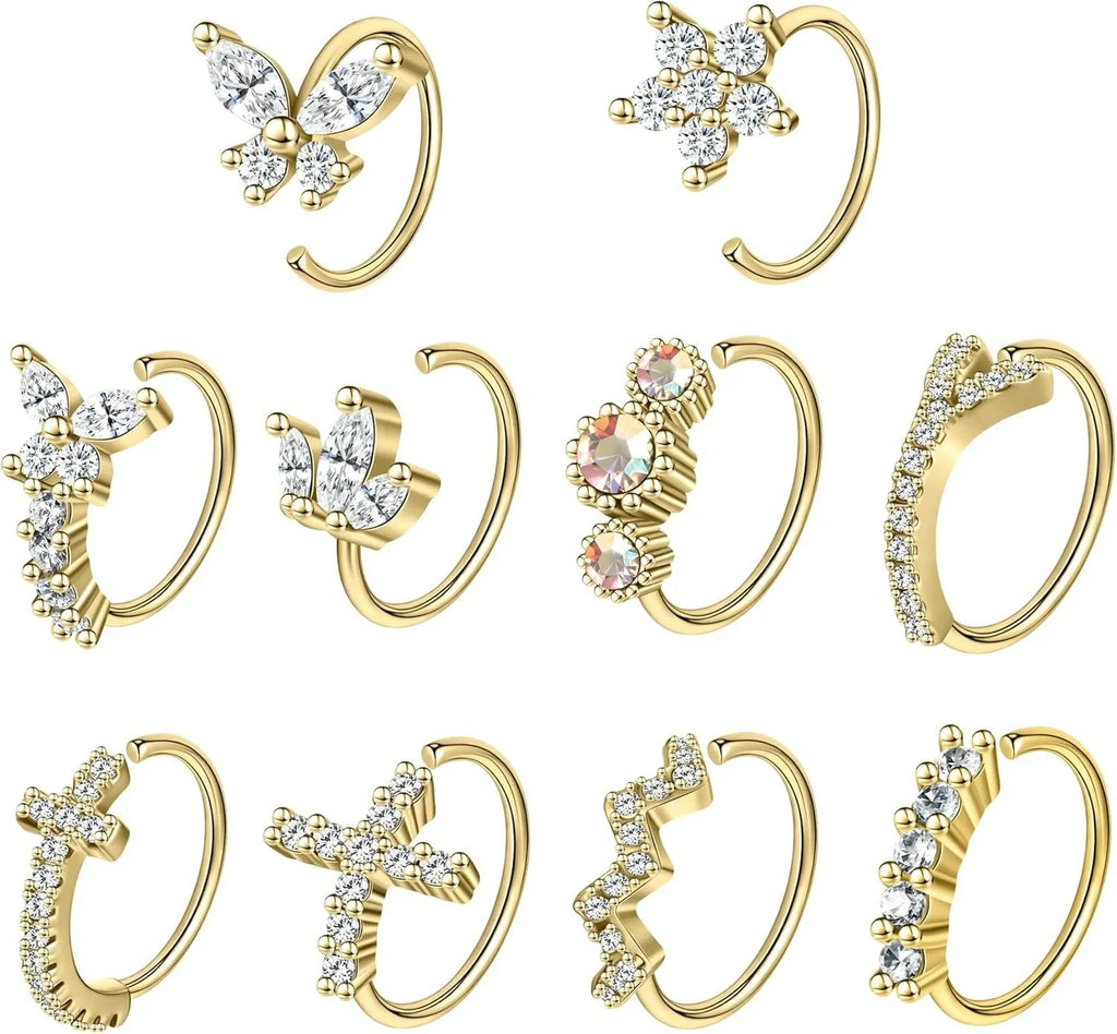 Nose Rings Hoop Septum Nose Piercing Jewelry Cartilage Earring