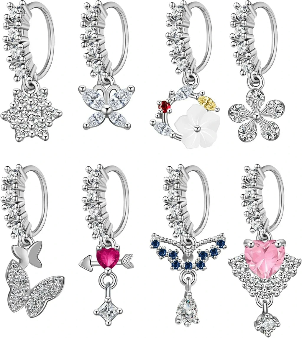 23-40 Pcs Gold Nose Rings & Studs - 18G & 20G Nose Piercing Jewelry