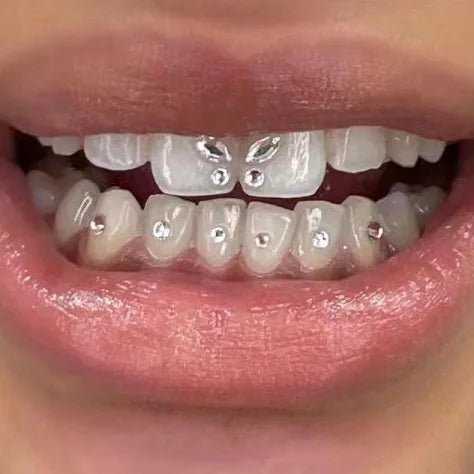drill dental material teeth whitening dentures acrylic teeth crystal ornaments oral hygiene dental decoration - QIAO CrystalQIAO CrystalQIAO Crystal
