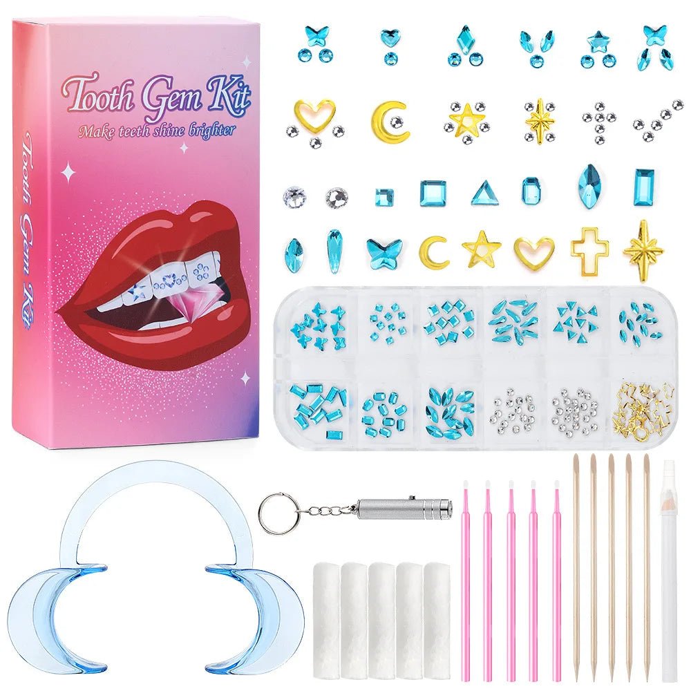 drill dental material teeth whitening dentures acrylic teeth crystal ornaments oral hygiene dental decoration - QIAO CrystalQIAO CrystalQIAO Crystal