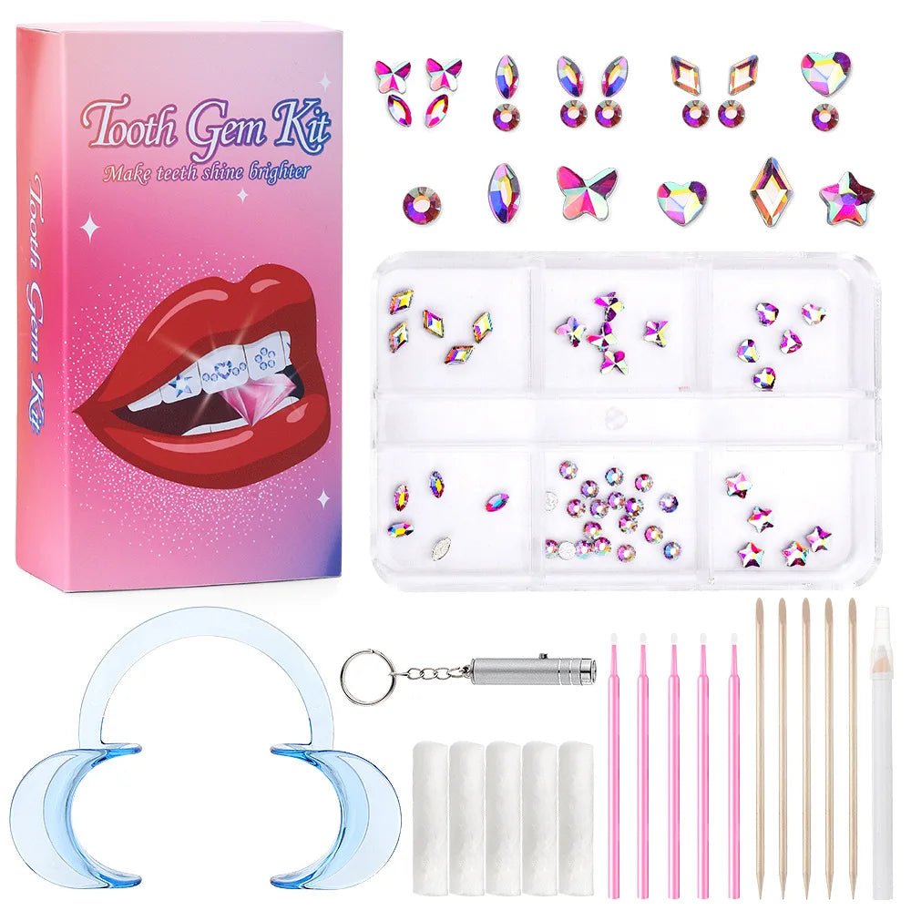 drill dental material teeth whitening dentures acrylic teeth crystal ornaments oral hygiene dental decoration - QIAO CrystalQIAO CrystalQIAO Crystal