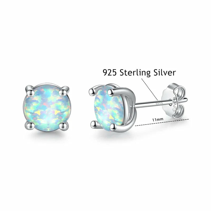 Hypoallergenic 925 Sterling Silver Post Stud Earrings Sets for Multiple Piercing Jewelry Gift