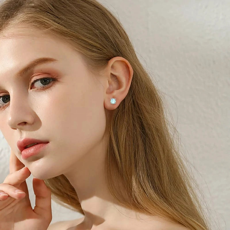 Hypoallergenic 925 Sterling Silver Post Stud Earrings Sets for Multiple Piercing Jewelry Gift