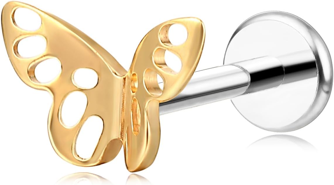 F136 Hypoallergenic Titanium Flat Back Stud G23 Implant Grade Press Fit Threadless Earrings - QIAO CrystalQIAO CrystalQIAO Crystal