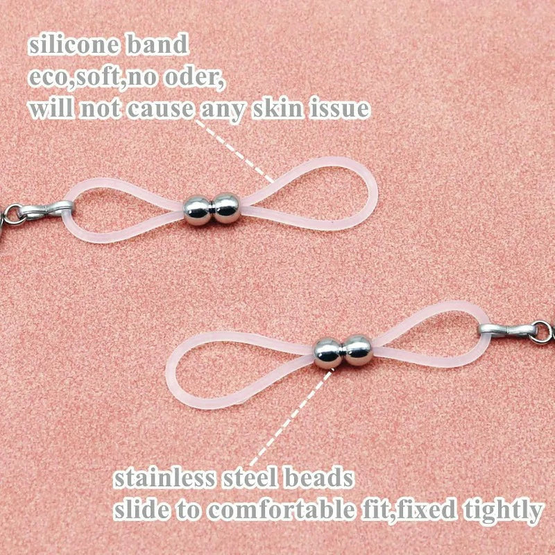 Faux Nipple Piercing Jewelry Rhinestone Nipple Chains Bells Nipple Noose