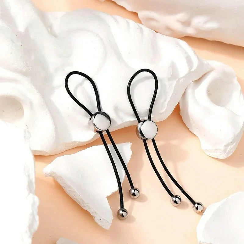 Adjustable Fake Nipple Leather Material Drawstring Design Non-Pierced Jewelry