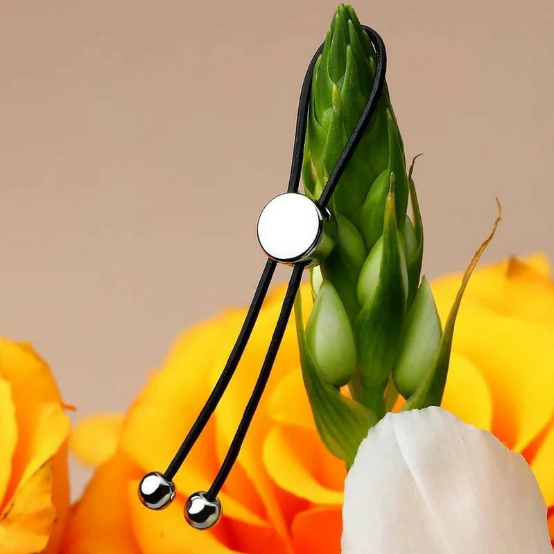 Adjustable Fake Nipple Leather Material Drawstring Design Non-Pierced Jewelry