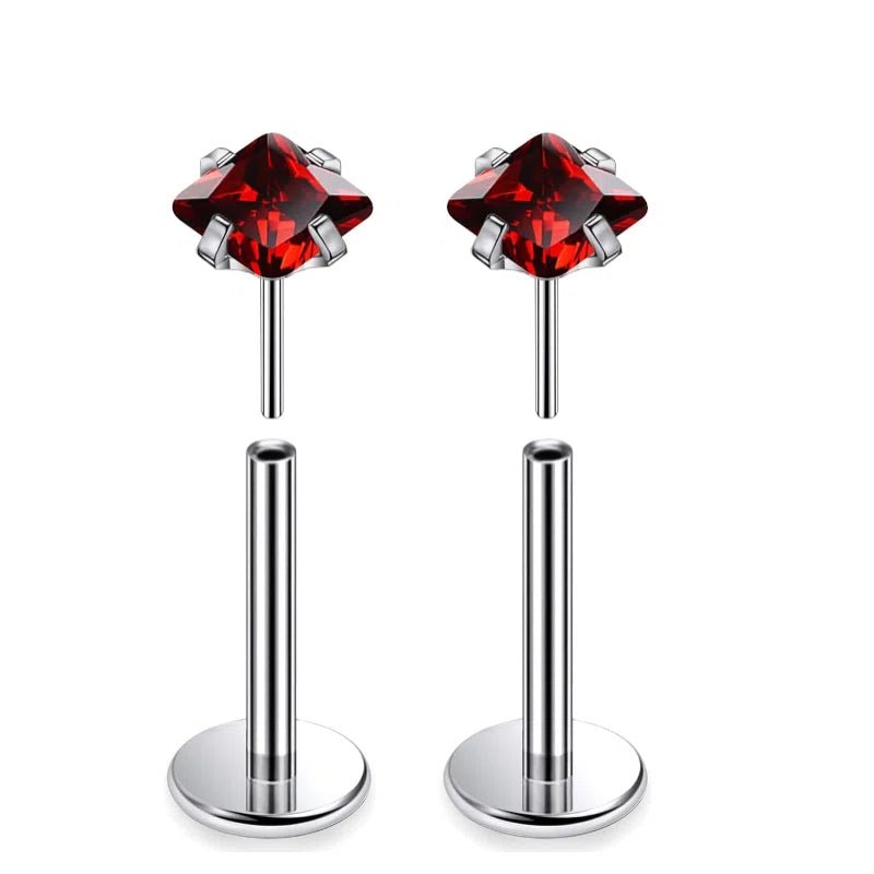 Forward Helix Conch Cartilage Lobe Earrings Medusa Labret Snake Bite Monroe Lip Ring - QIAO CrystalQIAO CrystalQIAO Crystal