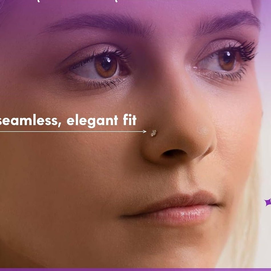 Fresh Trends Diamond Nose Ring Genuine Nose Stud - QIAO CrystalQIAO CrystalQIAO Crystal