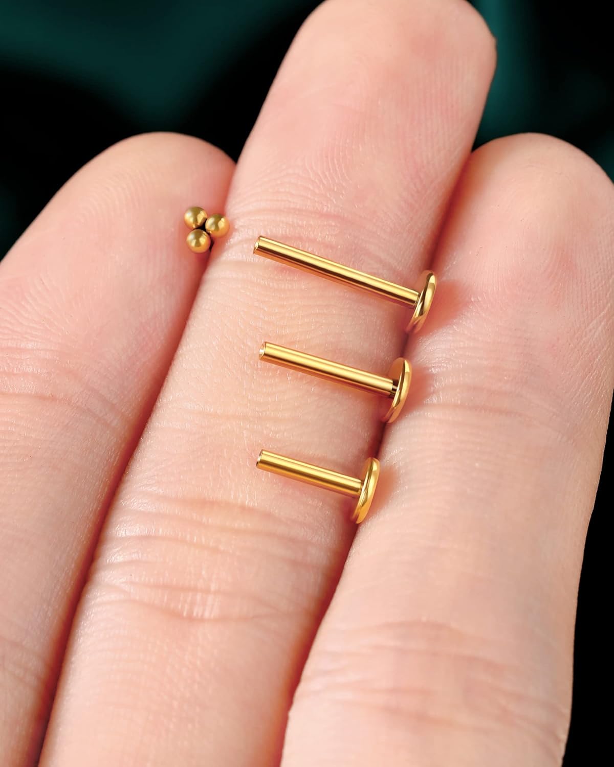 G23 Titanium 16g Helix Cartilage Earrings Threadless Cluster Ear Studs Tragus - QIAO CrystalQIAO CrystalQIAO Crystal