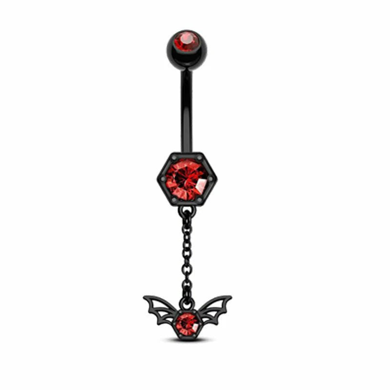 Halloween Bat spider Jewelry Spooky Eyebrow Rings Piercing Jewelry-8mm