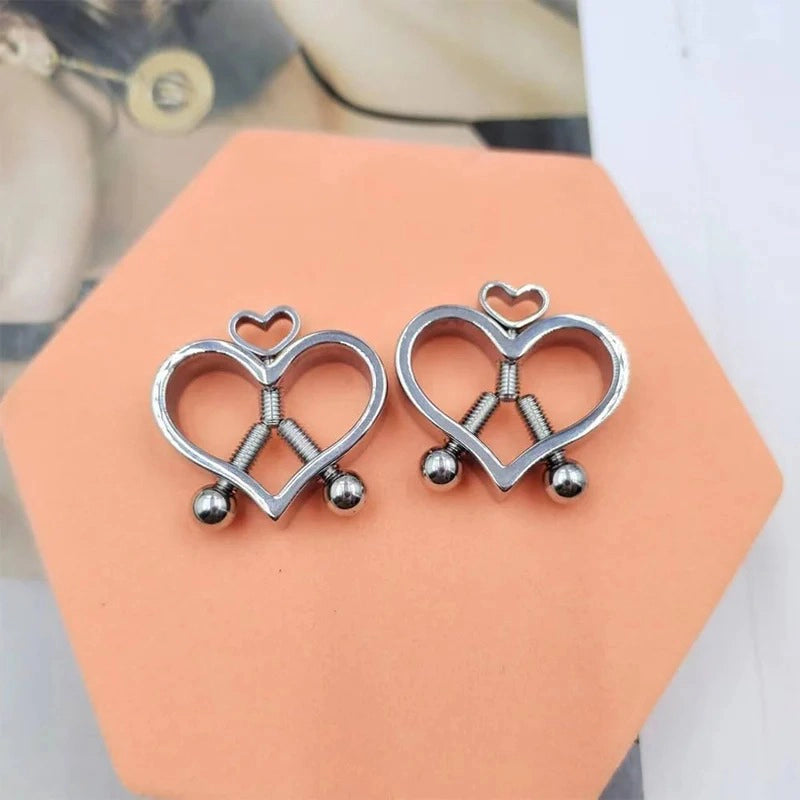 316L Stainless Heart Steel Nipple Piercings Barbell Piercing Jewelry