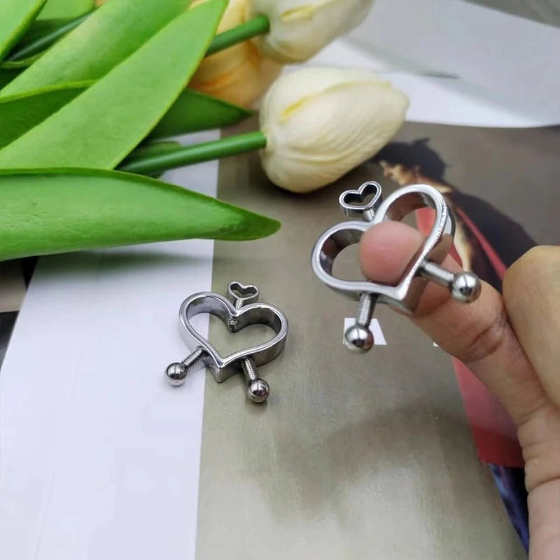 316L Stainless Heart Steel Nipple Piercings Barbell Piercing Jewelry