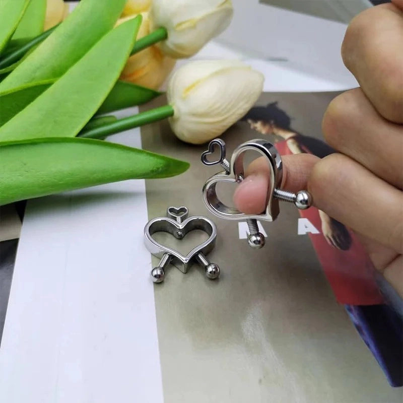 316L Stainless Heart Steel Nipple Piercings Barbell Piercing Jewelry