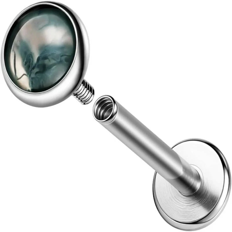 F136 Titanium Piercing Jewelry Stud for Tragus Conch Helix Studs Flat Back Earrings