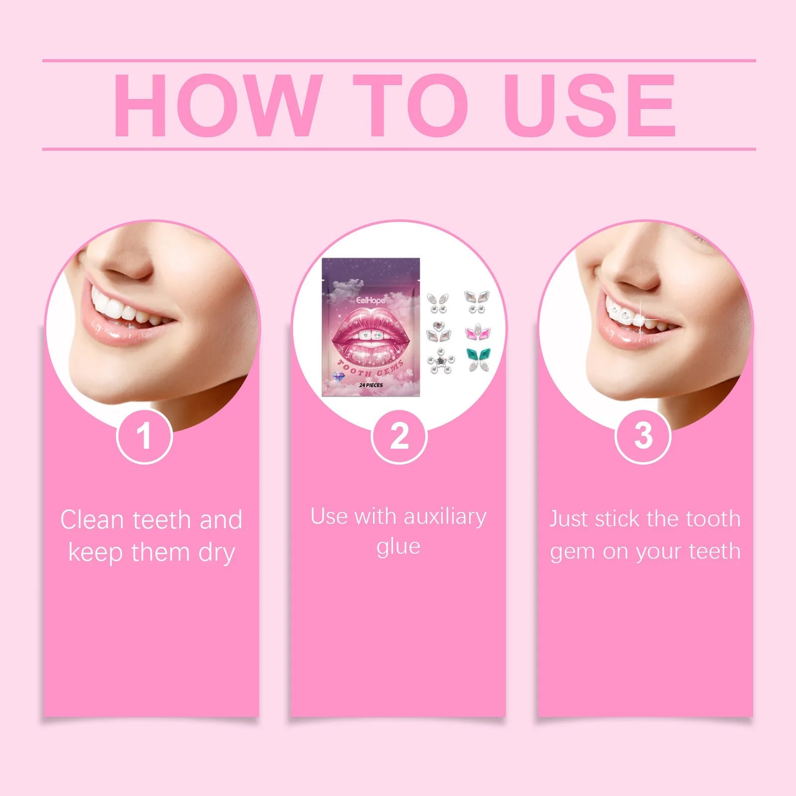 Lead Free Tooth Gem Kit, Premium Tooth Gem Kit with Curing Light and Glue - QIAO CrystalQIAO CrystalQIAO Crystal