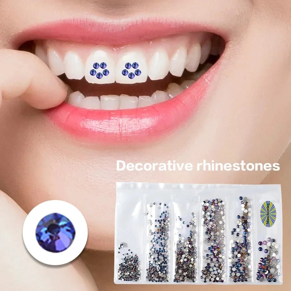 Light Up Your Smile Crystal Rhinestone Tooth Gems Perfect Rhinestone Tooth Gems with Durable Tooth Rhinestones - QIAO CrystalQIAO CrystalQIAO Crystal