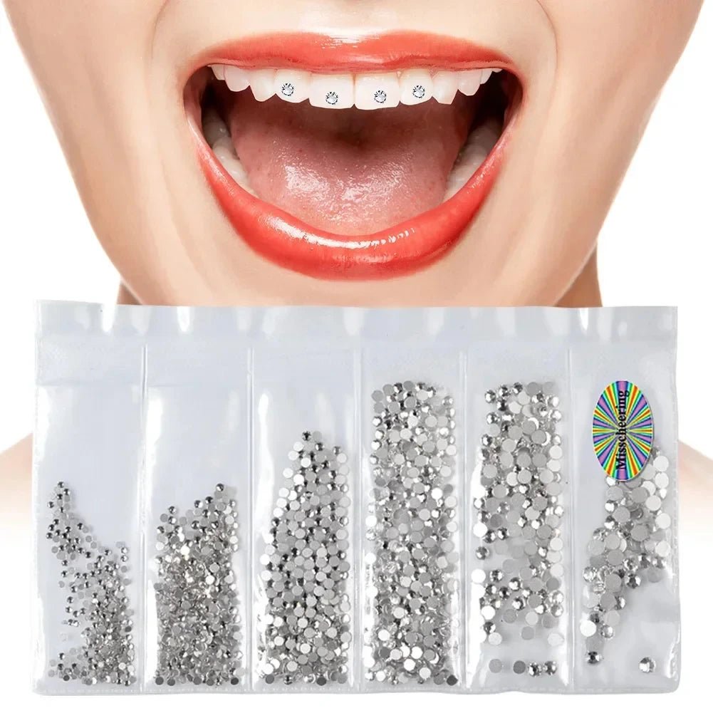 Light Up Your Smile Crystal Rhinestone Tooth Gems Perfect Rhinestone Tooth Gems with Durable Tooth Rhinestones - QIAO CrystalQIAO CrystalQIAO Crystal