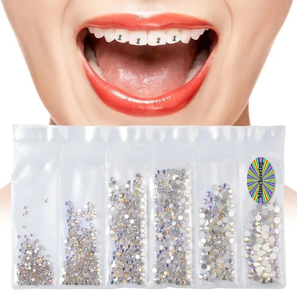 Light Up Your Smile Crystal Rhinestone Tooth Gems Perfect Rhinestone Tooth Gems with Durable Tooth Rhinestones - QIAO CrystalQIAO CrystalQIAO Crystal
