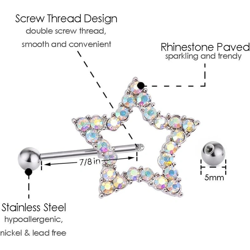nipple-barbell-ring-rhinestone-paved-star-shape-nipplerings-piercing-stainless-steel-14g-nipple-rings-shields-body-piercing-sold-as-a-pair-size