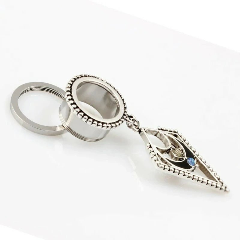 Popular Dangle Pendant Jewelry Opal Stainless Steel Screw Ear Plugs - QIAO CrystalQIAO CrystalQIAO Crystal