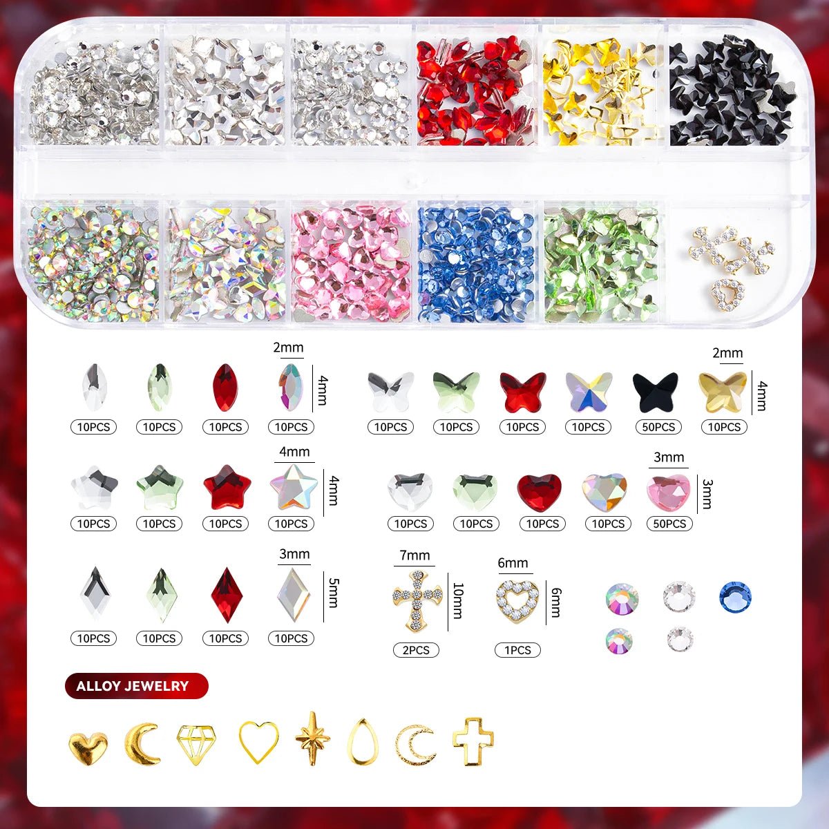 Professional DIY Dental Gems Kit Dental Jewelry Starter Kit Sparkling Dental Gems - QIAO CrystalQIAO CrystalQIAO Crystal