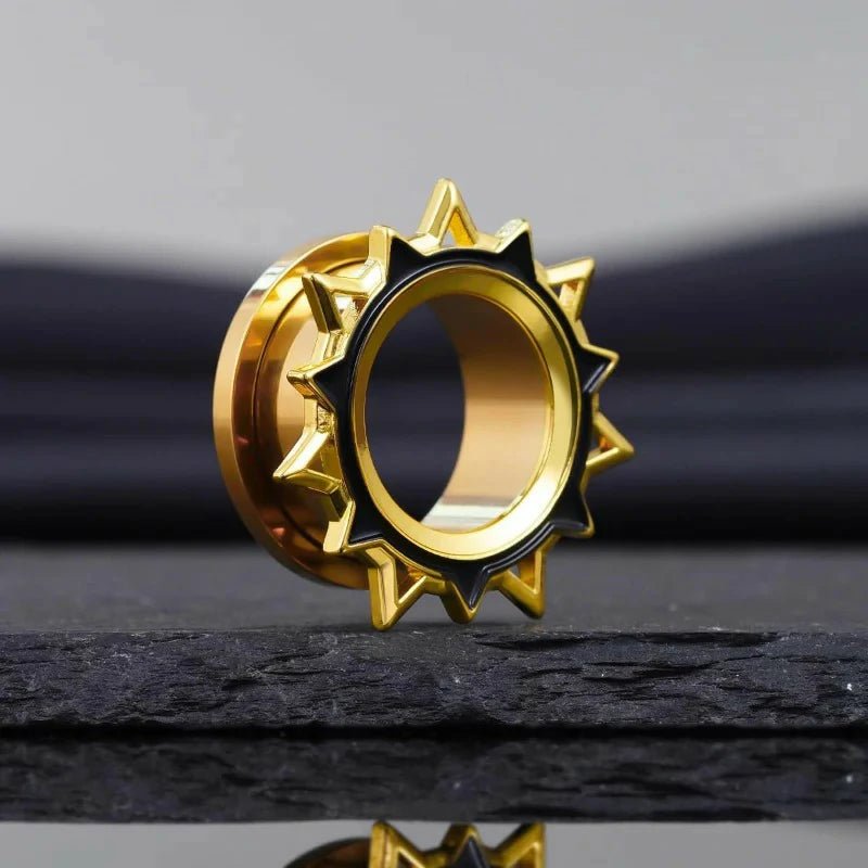 Screw Back Stainless Steel Ear Tunnel and Plug Gauges - QIAO CrystalQIAO CrystalQIAO Crystal