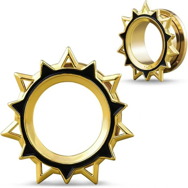 Screw Back Stainless Steel Ear Tunnel and Plug Gauges - QIAO CrystalQIAO CrystalQIAO Crystal