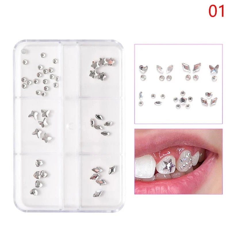 Shine Our Ultimate DIY Tooth Gem Kit Gold Tooth Gems to Enhance Your Smile Fashion Body Jewelry - QIAO CrystalQIAO CrystalQIAO Crystal