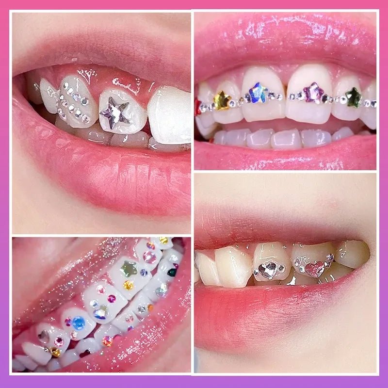 Sparkling Smile Upgrade Tooth Rhinestone and Crystal Rhinestone Tooth Gems for Dazzling Rhinestone Tooth Gems - QIAO CrystalQIAO CrystalQIAO Crystal