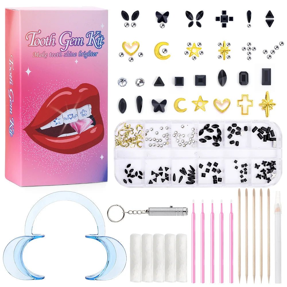 Sparkling Smile Upgrade Tooth Rhinestone and Crystal Rhinestone Tooth Gems for Dazzling Rhinestone Tooth Gems - QIAO CrystalQIAO CrystalQIAO Crystal