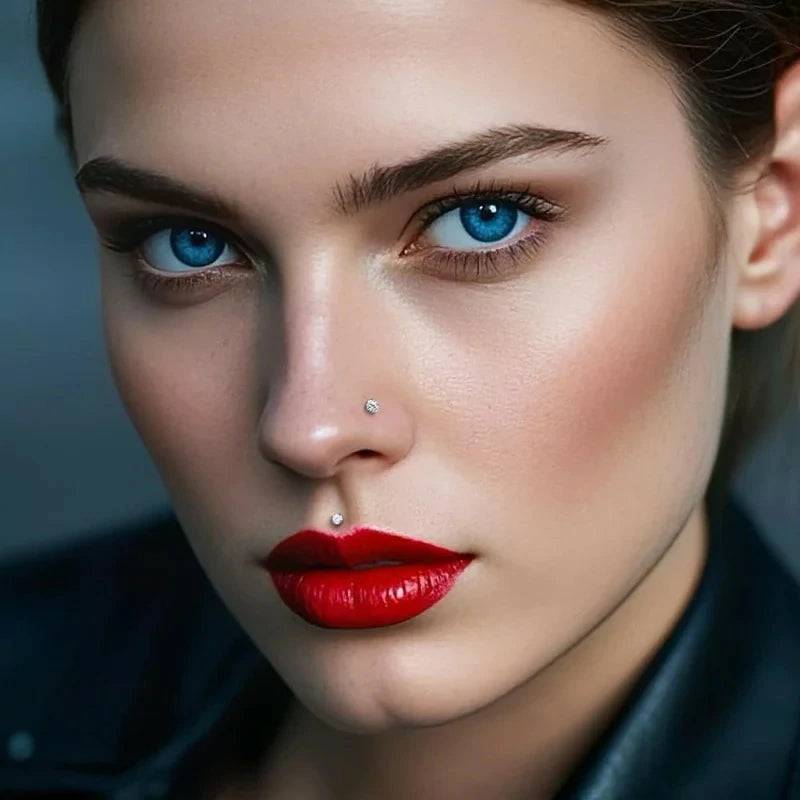 20G 18G Nose Rings Hoop and Nose Studs Sets Hinged Clicker Segment Nose Rings