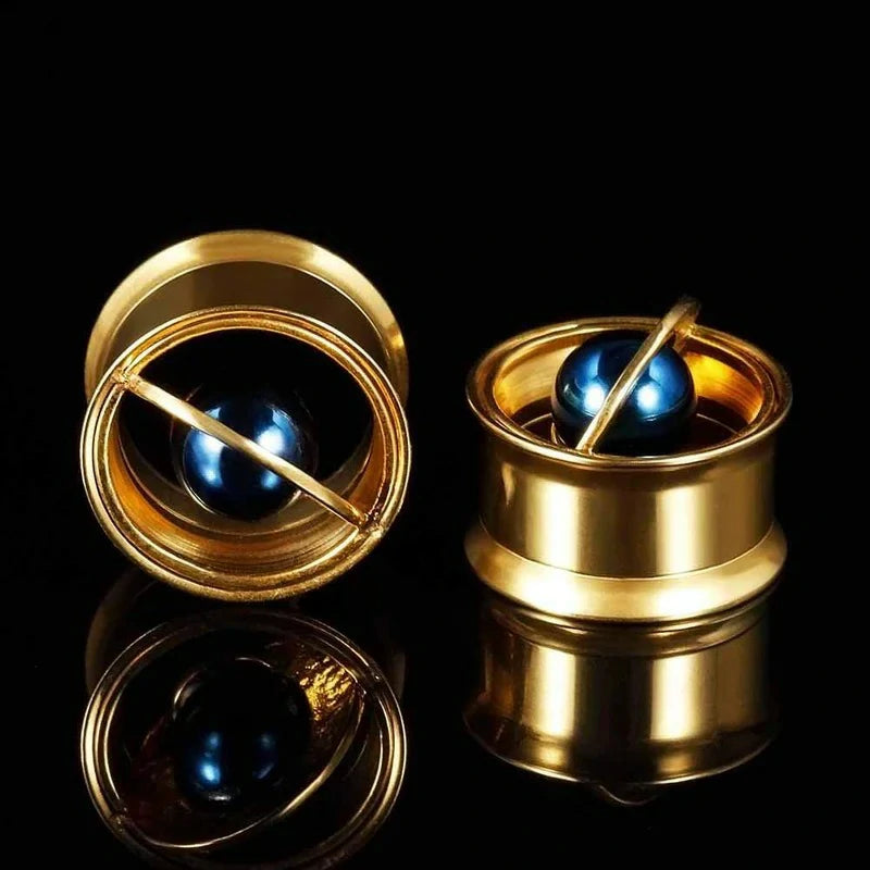 Surgical Steel Cool Planet Tunnels and Plugs Piercing Elegante Stretchers Earrings