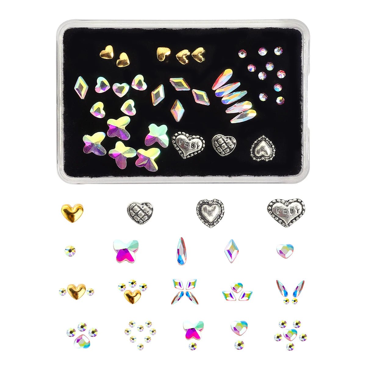 Tooth Gem Kits Professionally Decorate Your Teeth Gold Tooth Gems - QIAO CrystalQIAO CrystalQIAO Crystal