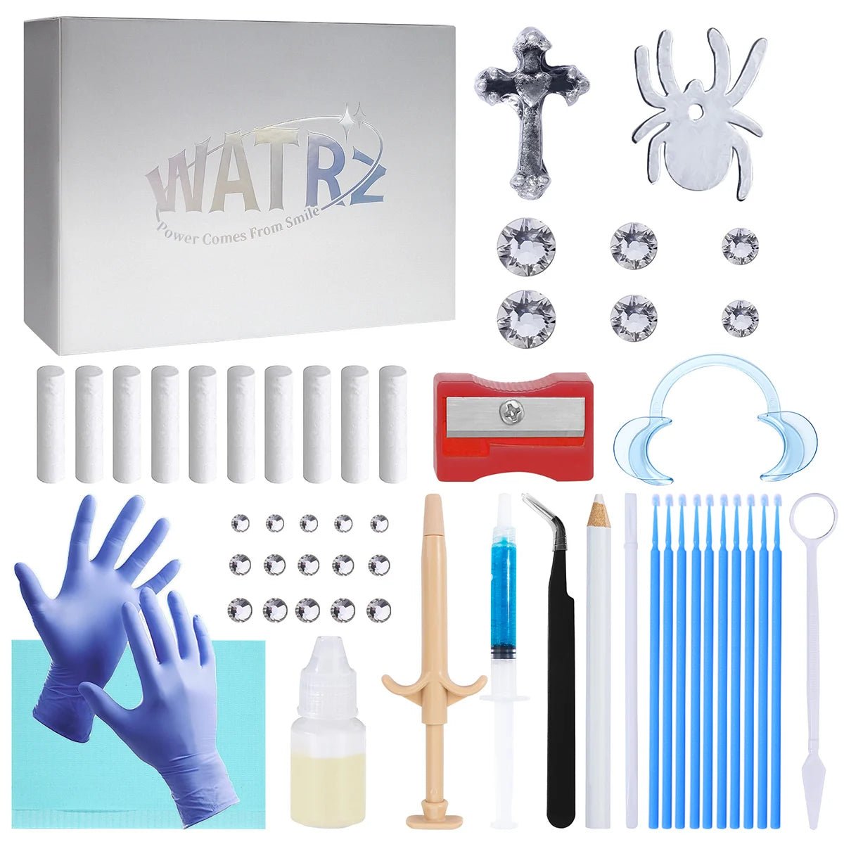 Tooth Gem Kits Professionally Decorate Your Teeth Gold Tooth Gems - QIAO CrystalQIAO CrystalQIAO Crystal